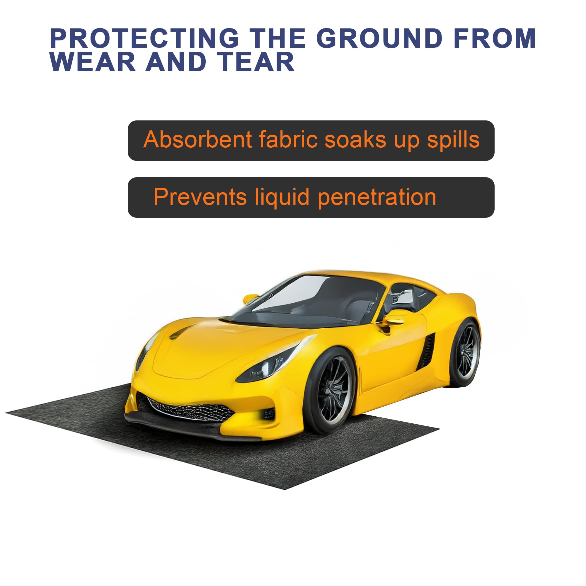 Durable FUZEWANLI mat is reusable after absorbing spills.