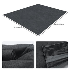 FUZEWANLI garage floor mat with waterproof backing prevents liquid penetration.
