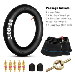 Two-pack FVRITO inner tubes with straight valves, ready for rugged dirt bike rides.