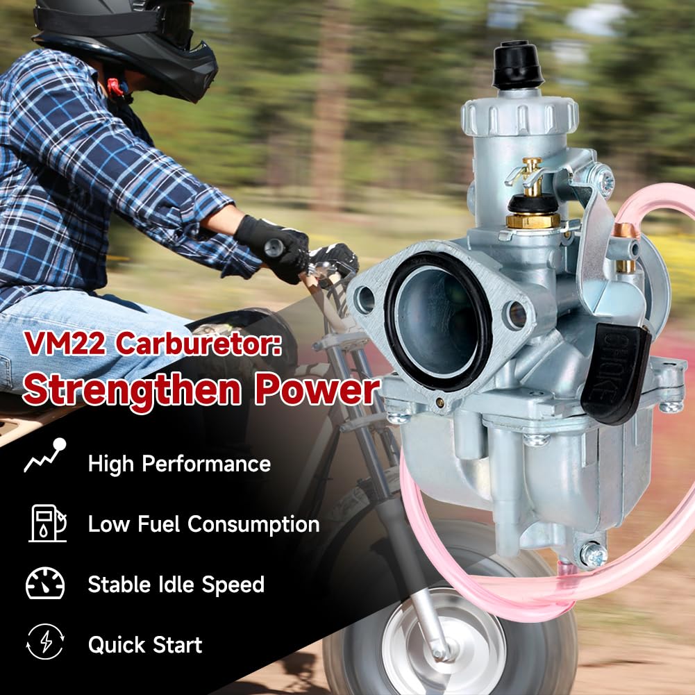FVRITO 38mm air filter paired with VM22 for cleaner airflow