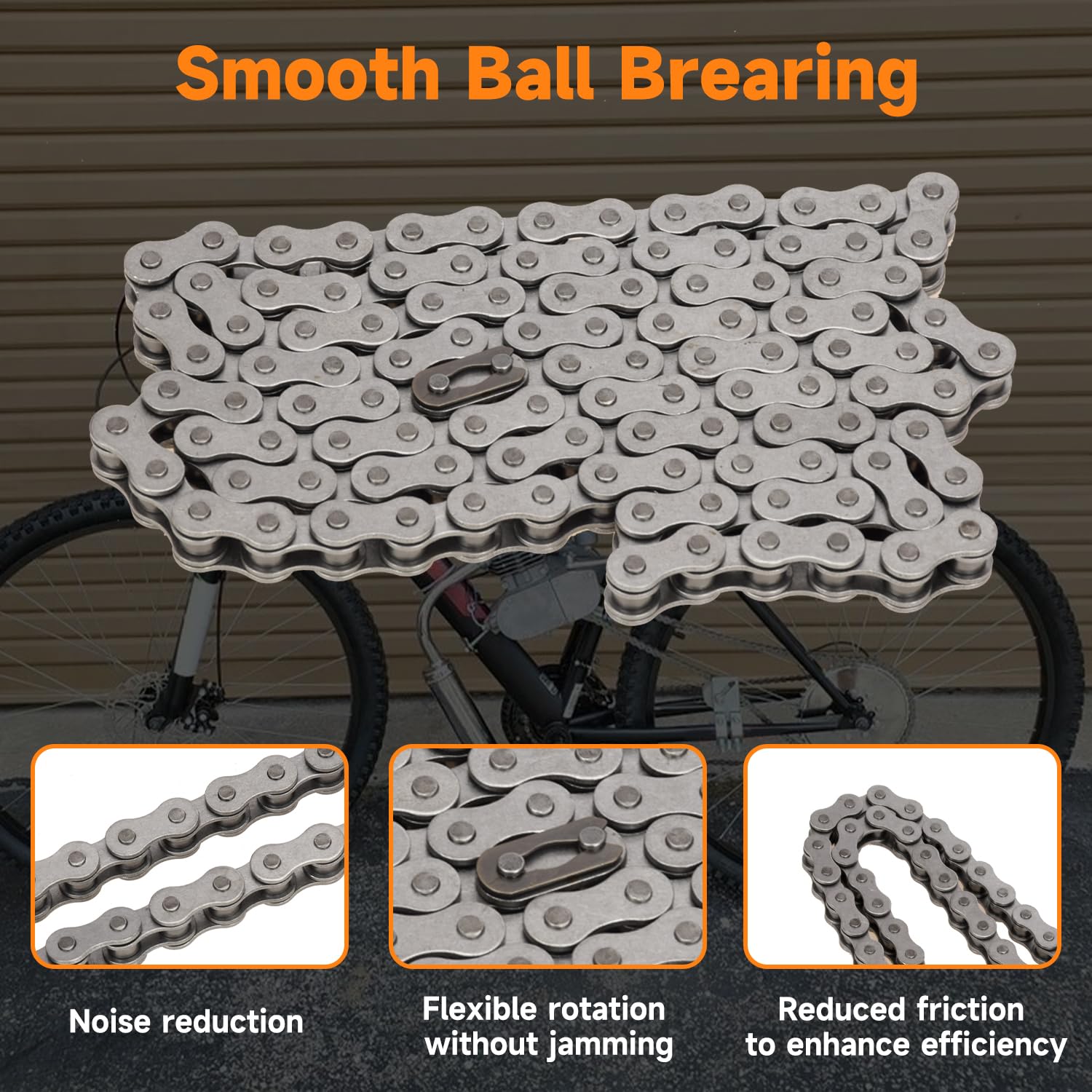 FVRITO 415 chain installation steps illustration for quick setup