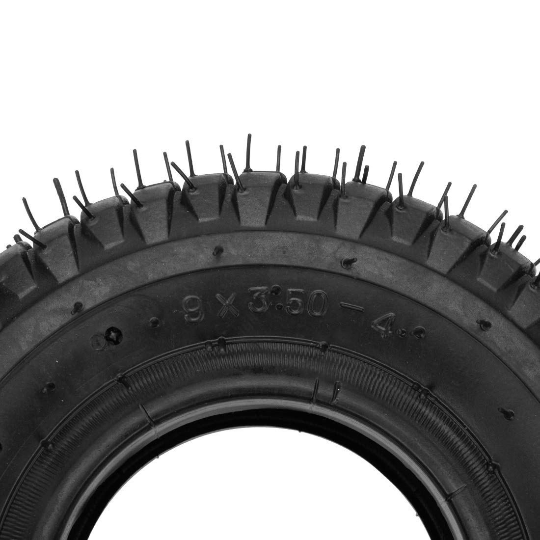 Close-up of FVRITO 9x3.50-4 tire tread for grip and stability