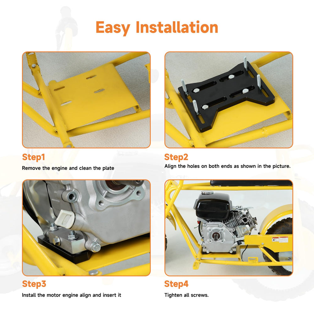 FVRITO mount plate for GX160 GX200 engines provides precise fit and durable base.
