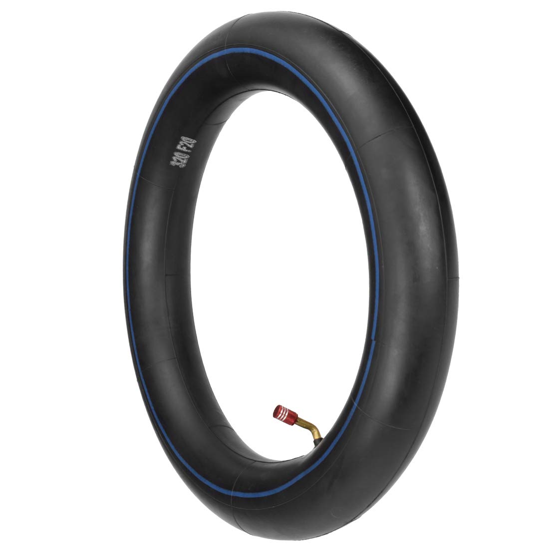 FVRITO TR87 bent valve stem with red cap for easy inflation