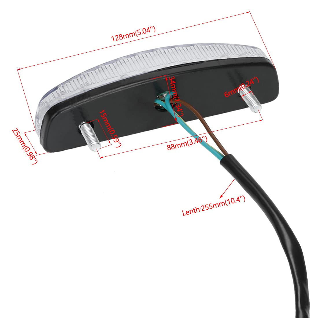 FVRITO ATV headlight packaging contents include tail light