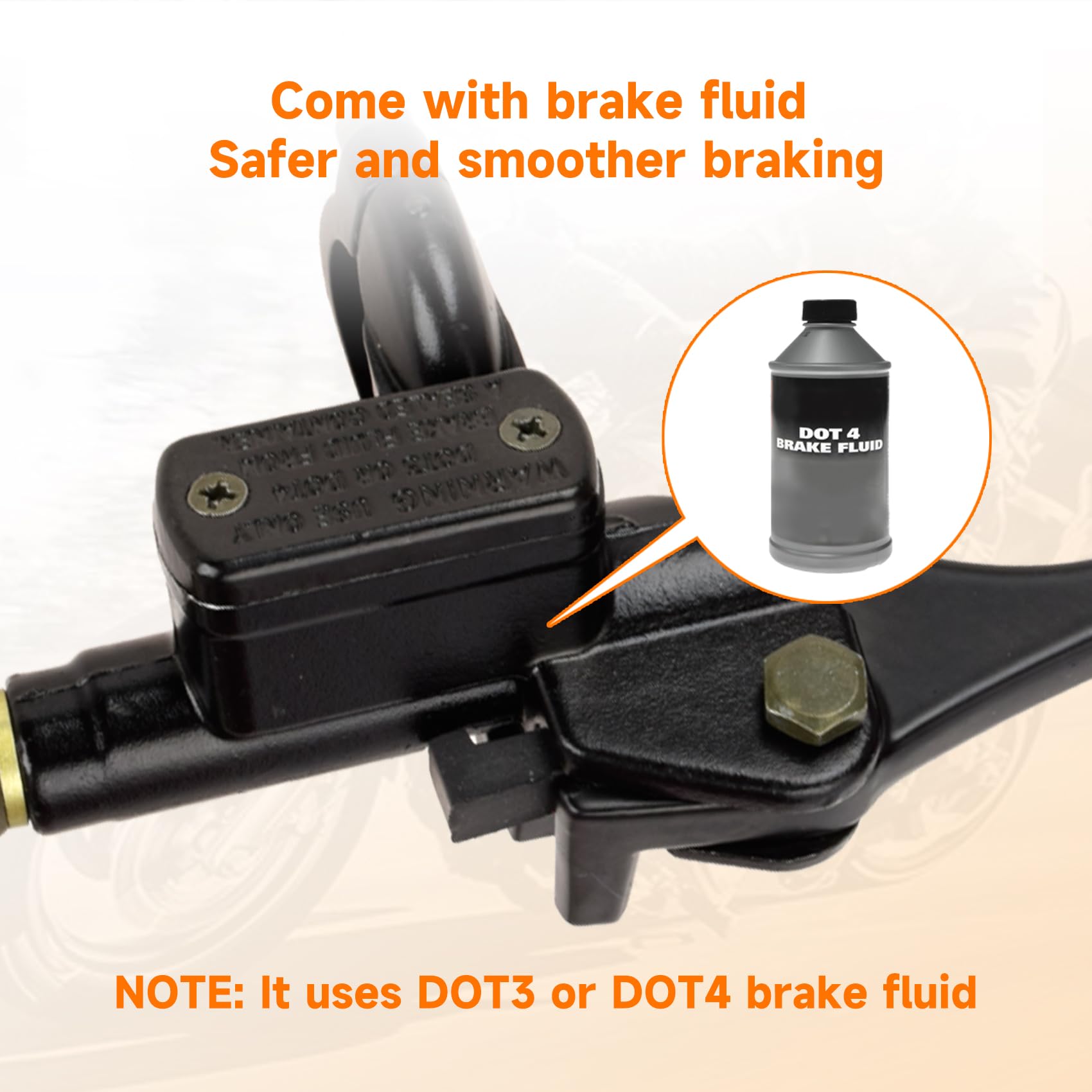 FVRITO brake kit contents with ties for tidy cable management