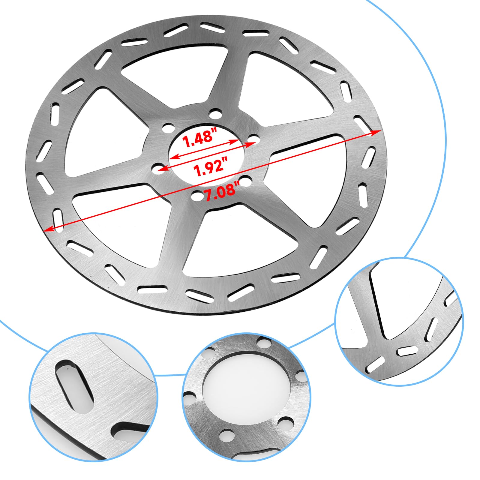 FVRITO brake pads two-piece pack for responsive bite