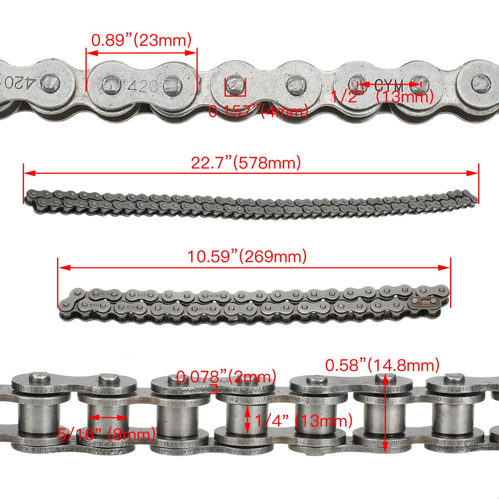 FVRITO chain breaker tool included for easy installation and maintenance.