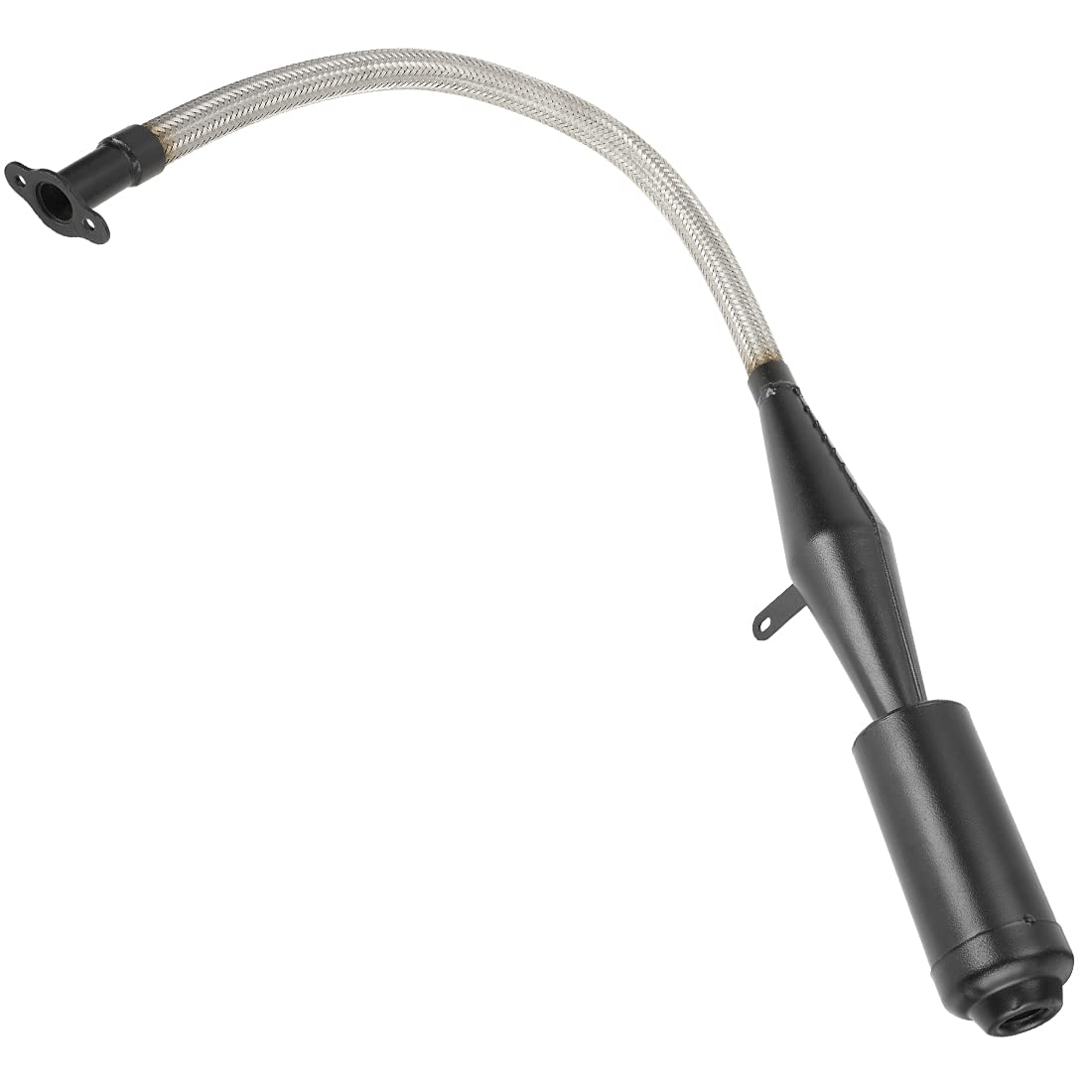 FVRITO exhaust muffler flange reinforced-weld provides secure, leak-resistant mounting