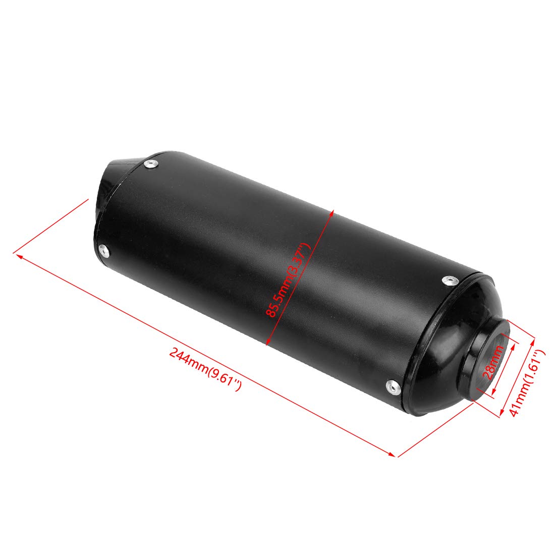 FVRITO exhaust muffler gasket ensures sealed connection for off-road use.