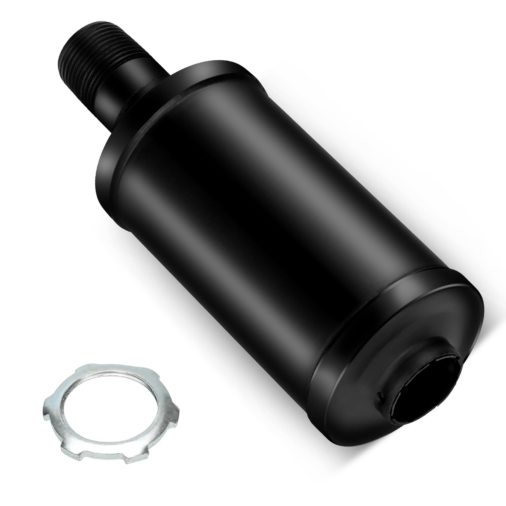 FVRITO exhaust muffler with header fitment for Predator engines, enabling easy installation.