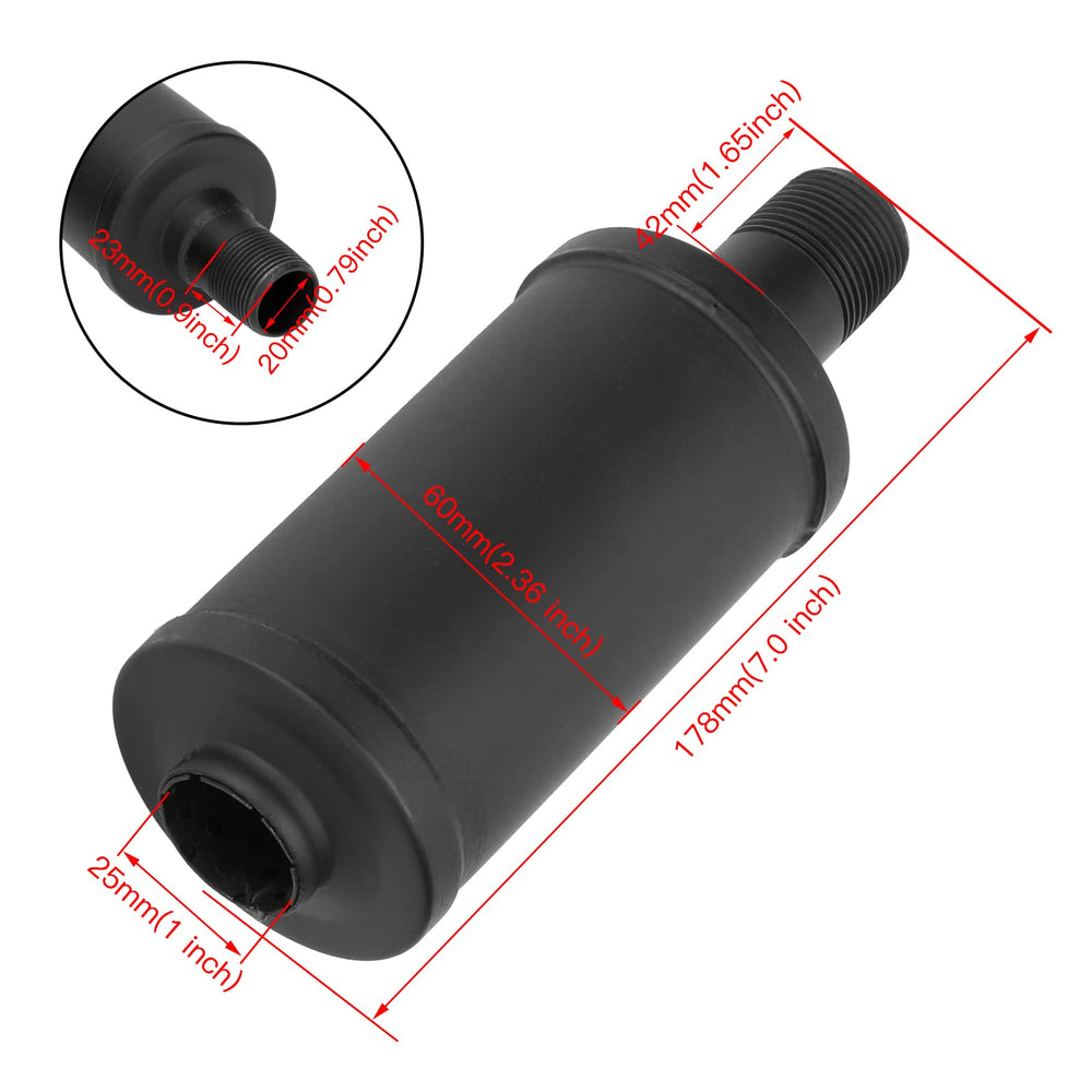 Silencer core design delivers smoother low end tone and reduced rasp.
