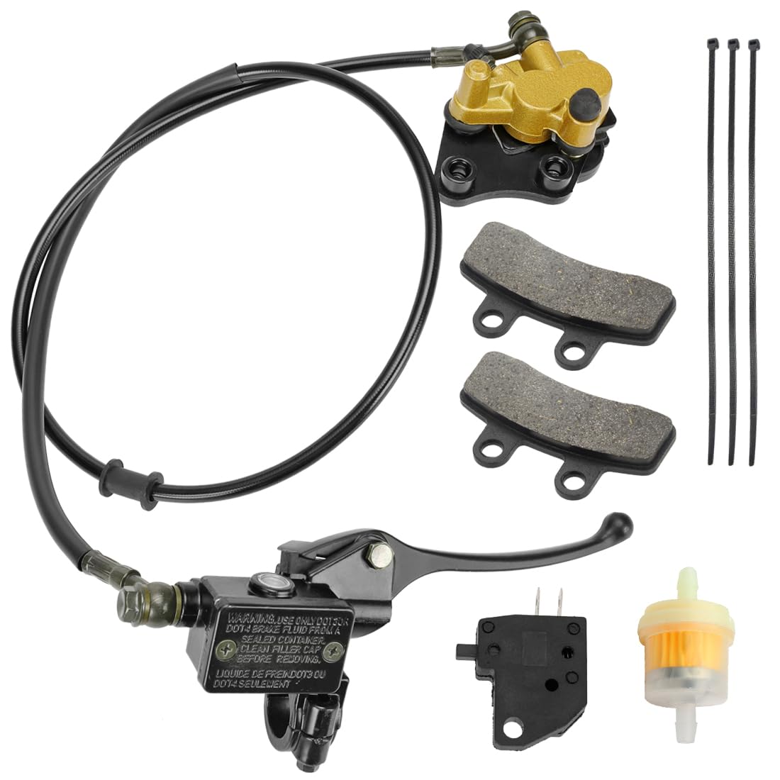 FVRITO front disc hydraulic brake master cylinder for 50cc-125cc pit bikes with reliable stopping.