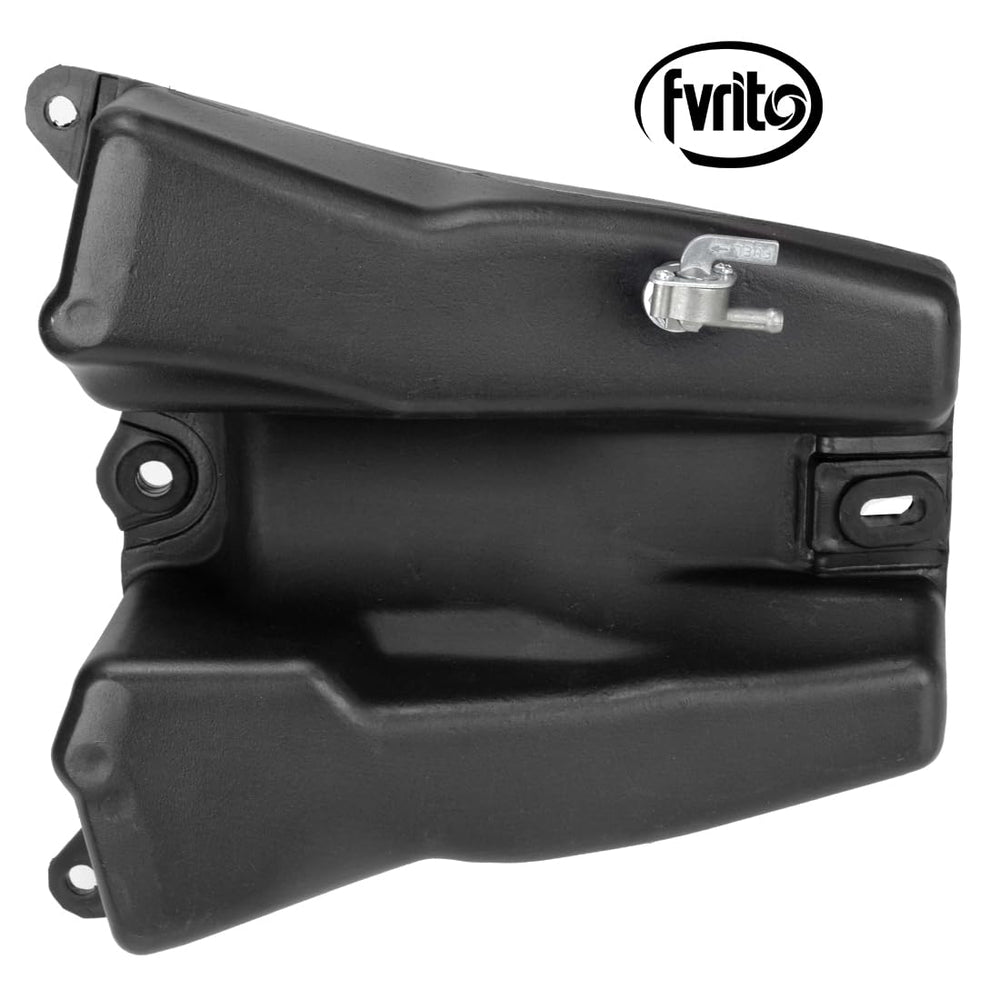 FVRITO gas tank with fuel filter illustrates included filtration for clean fueling