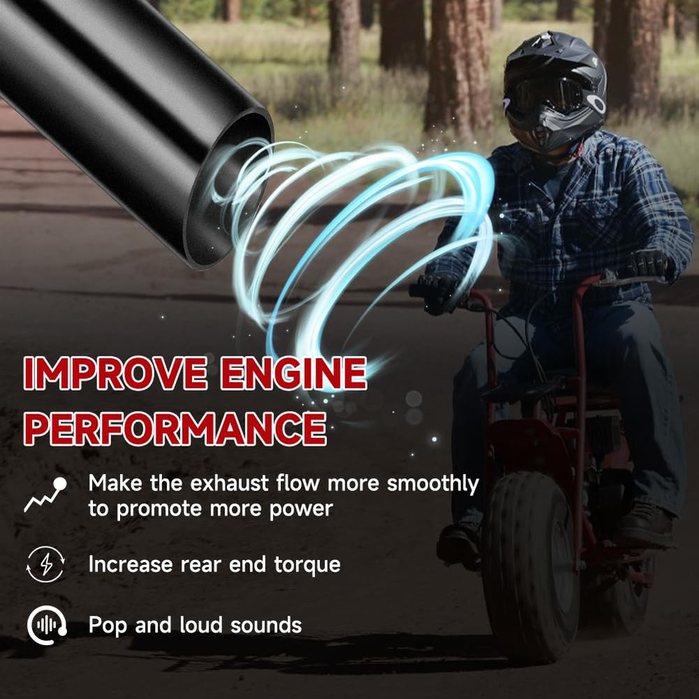 FVRITO heat shield tape on exhaust, protects heat-sensitive areas during use.