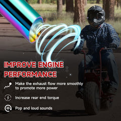 FVRITO heat shield wrap on exhaust protecting rider from hot surfaces