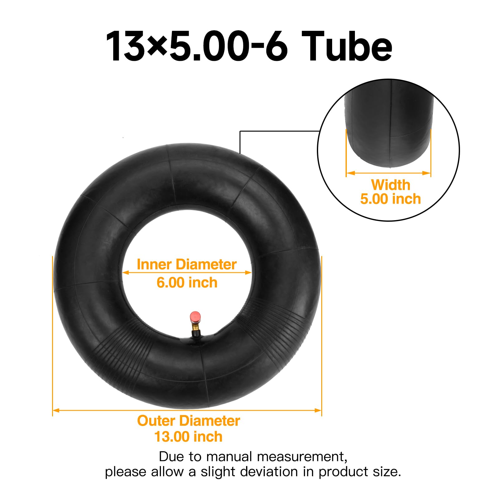 FVRITO heavy-duty rubber inner tube designed for durability in outdoor use.