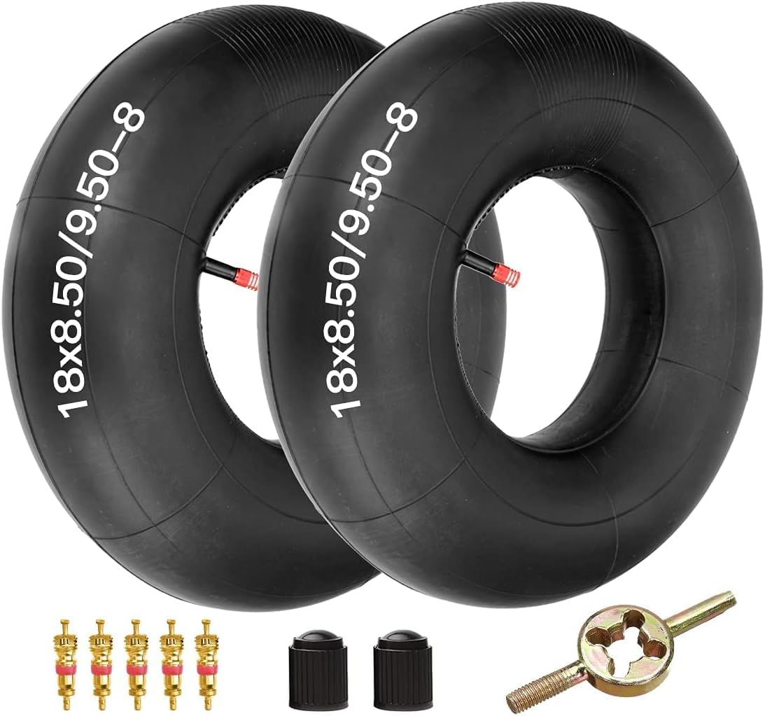 FVRITO inner tube 18x8.50-8 fit, durable support for ATVs and lawn equipment.