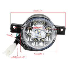 FVRITO IP67 waterproof headlight housing withstands rain and snow.