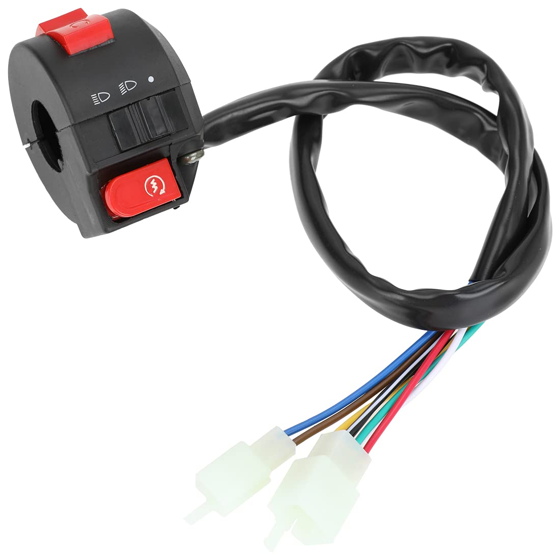 FVRITO middle black Low/High beam button for lighting options.