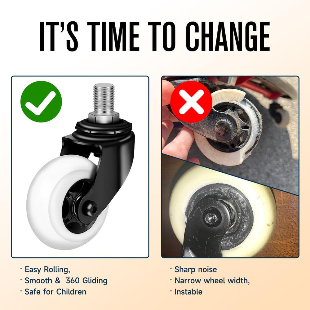 FVRITO 360-degree rotation caster enables fluid drifting and steering.