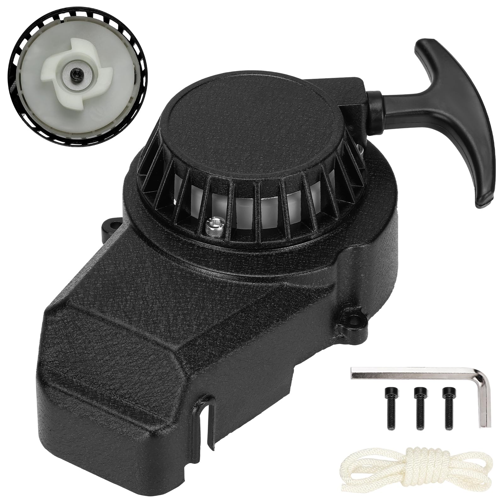 FVRITO pull start assembly on SYX Moto 50cc for reliable engine cranking