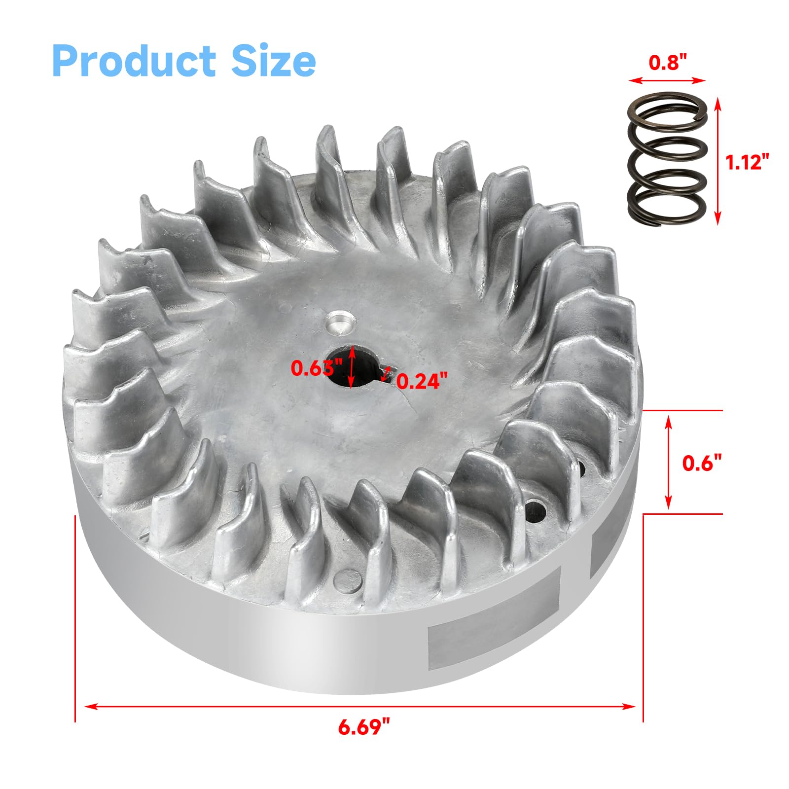 FVRITO spark plug F7TC included for immediate setup.