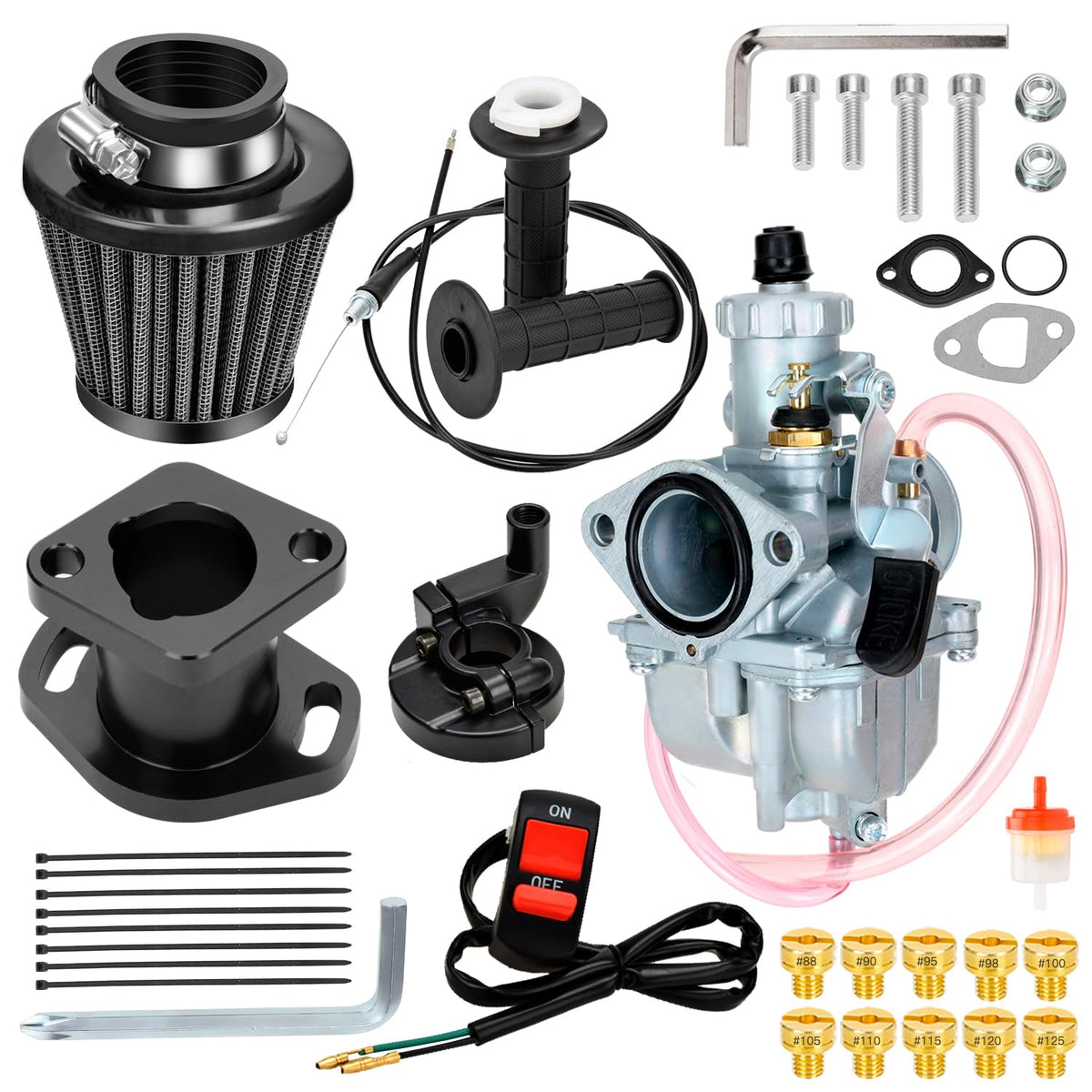 FVRITO VM22 carburetor kit assembly for Predator minis with improved fuel mix