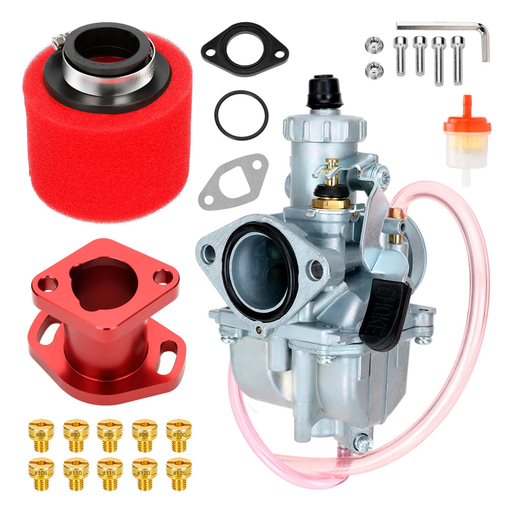 FVRITO VM22 carburetor red with Predator engine compatibility for smooth throttle response