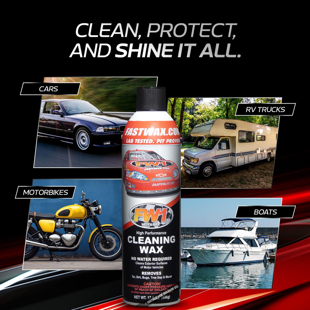 FW1 versatile formula for cars, trucks, motorcycles, and RVs.