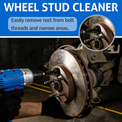 FWEXCK wheel hub cleaning tool durable plastic shell protecting internal parts