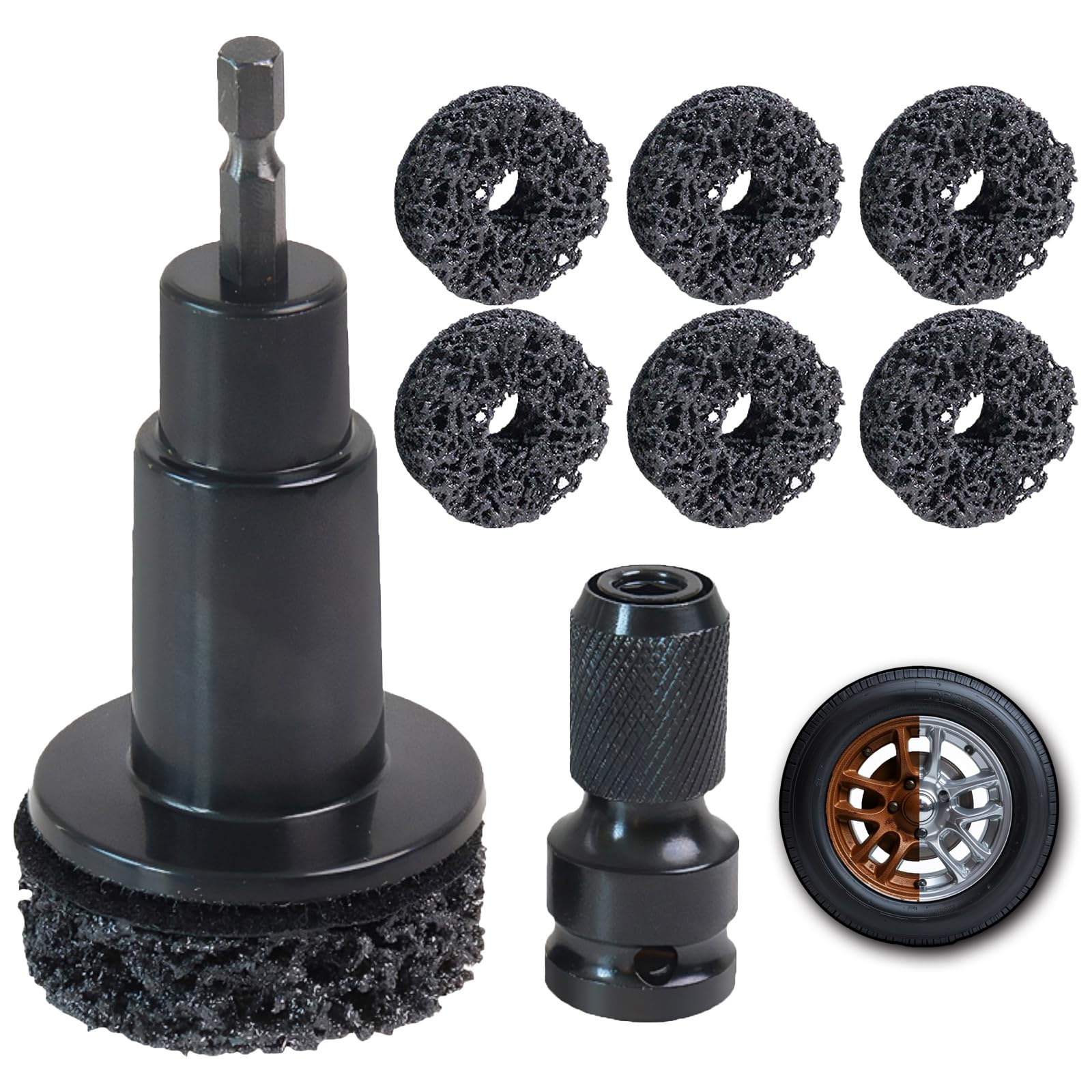 FWEXCK wheel hub cleaning tool grinding disc for precise rust removal