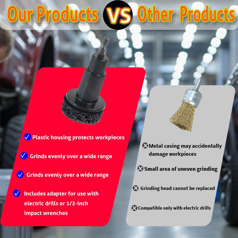FWEXCK wheel hub cleaning tool paint stripping for rejuvenating metal surfaces
