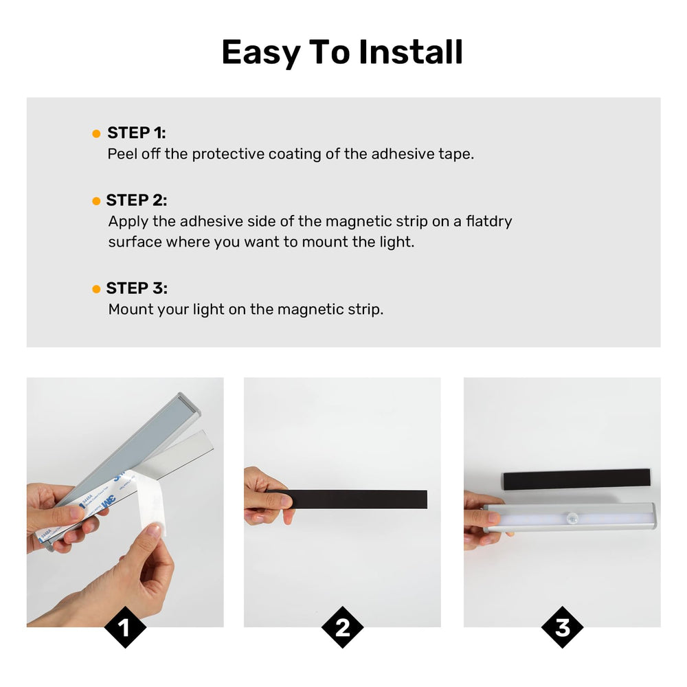 Fymblin multi-purpose light for cabinets, closets, stairs and more.