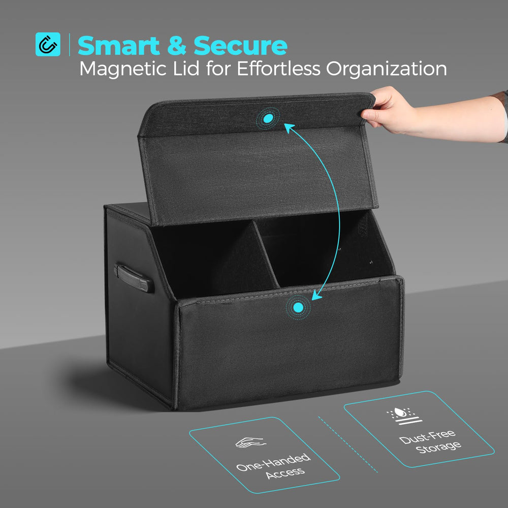 Fyzeoty collapsible design shown collapsed for space-saving storage.