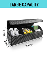 Fyzeoty extra-large trunk organizer provides ample space for gear and groceries.