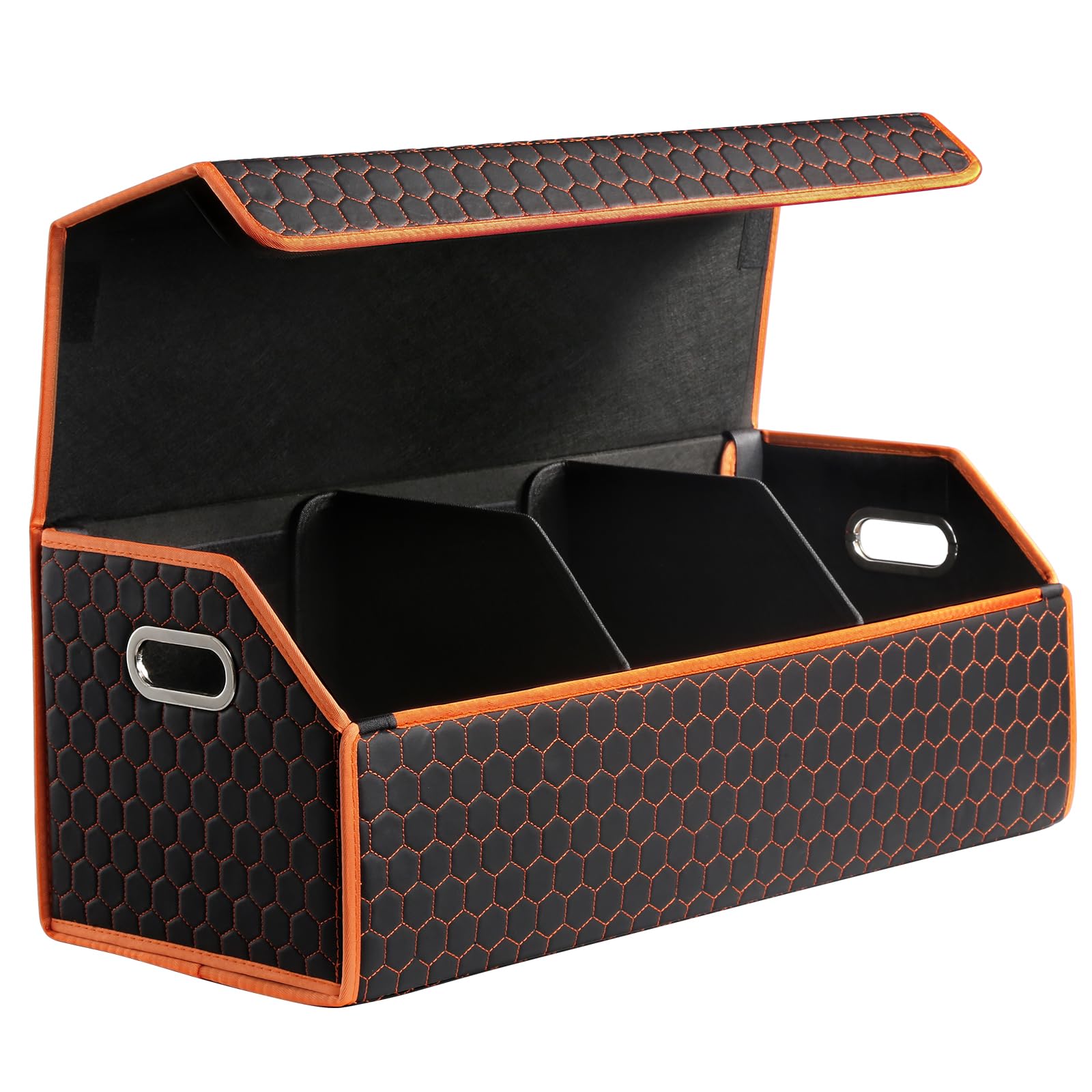 Fyzeoty trunk organizer extra-large keeps groceries and gear neatly organized.