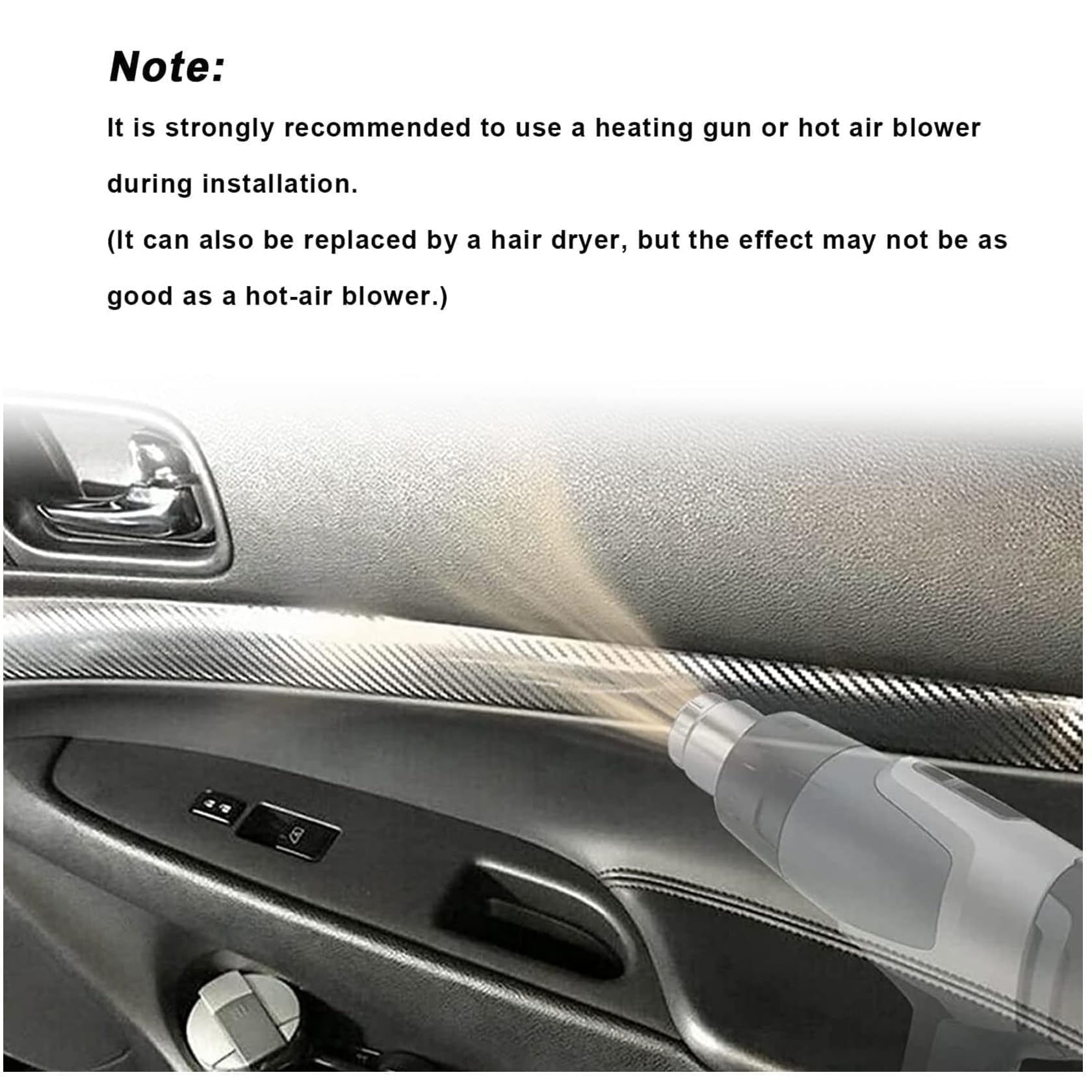 FZJDSD pillar trim decal creates uniform style throughout the interior.