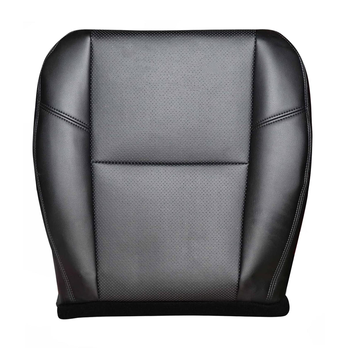 FZJDSD black perforated front driver bottom seat cover protects against wear