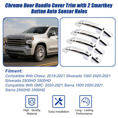 FZJDSD chrome door handle cover for front-right, enhances curb appeal