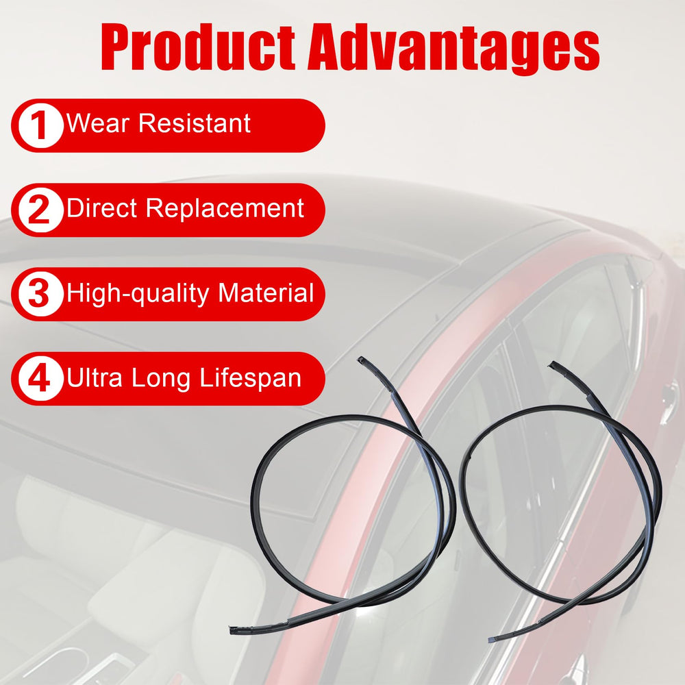 FZJDSD roof drip molding fitment for Nissan Sentra 2013-2018 ensures proper alignment.