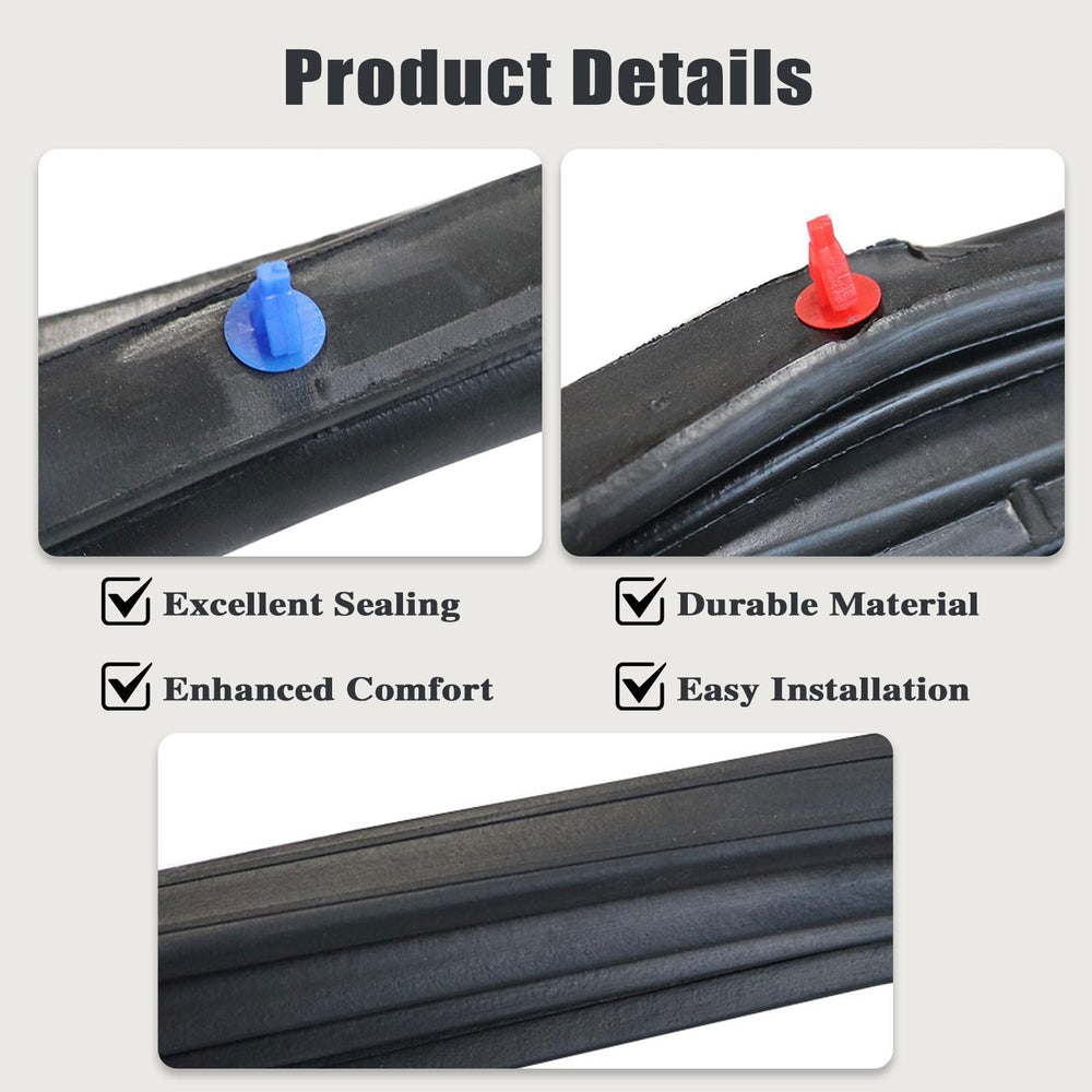 FZJDSD passenger-side door seal provides snug fit and dust protection on both sides