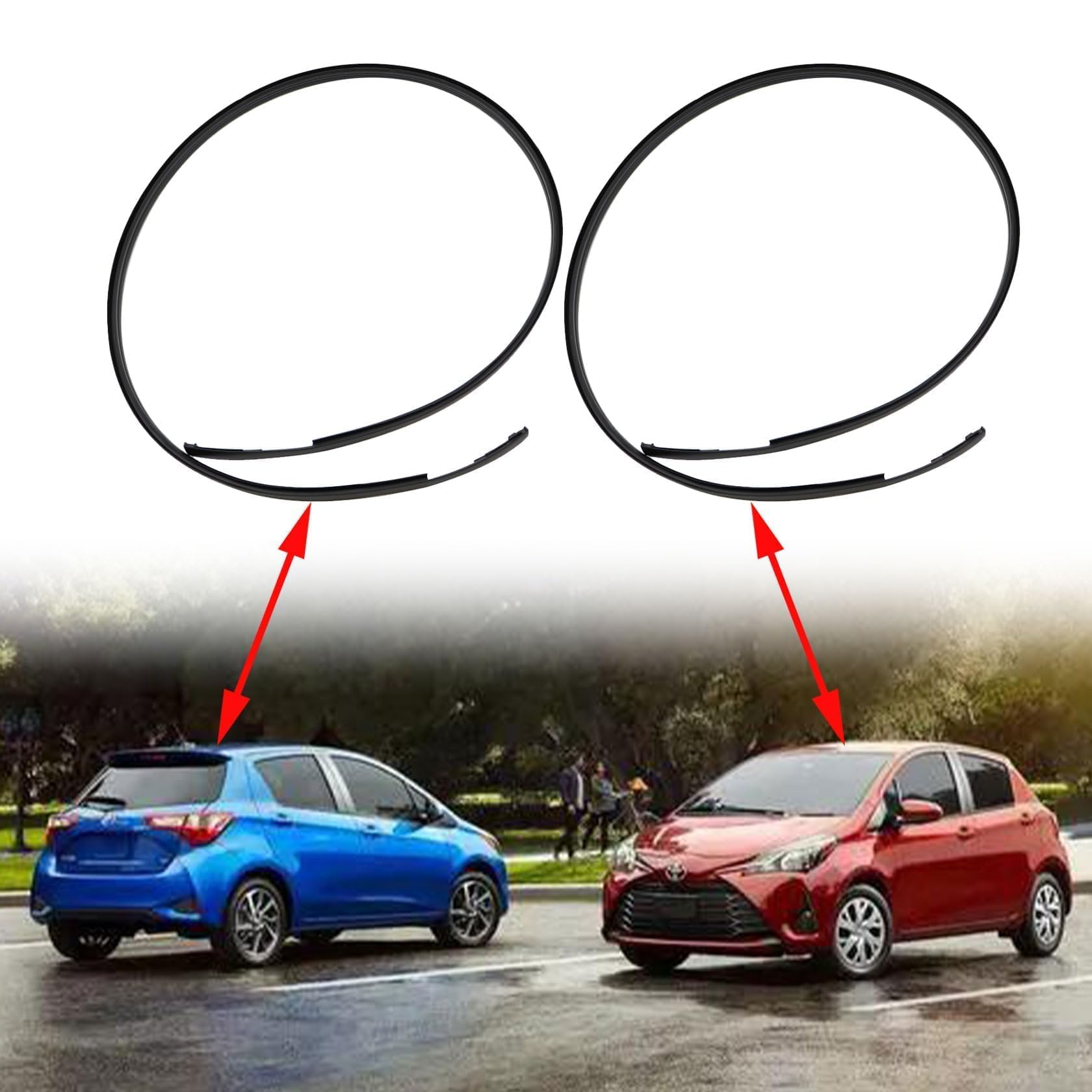 FZJDSD roof trim left for Yaris 2006-2016 enhances exterior fit