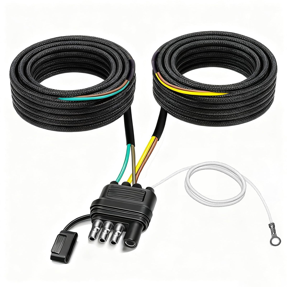 FZSFVAQ 25ft trailer wiring harness setup for easy installation