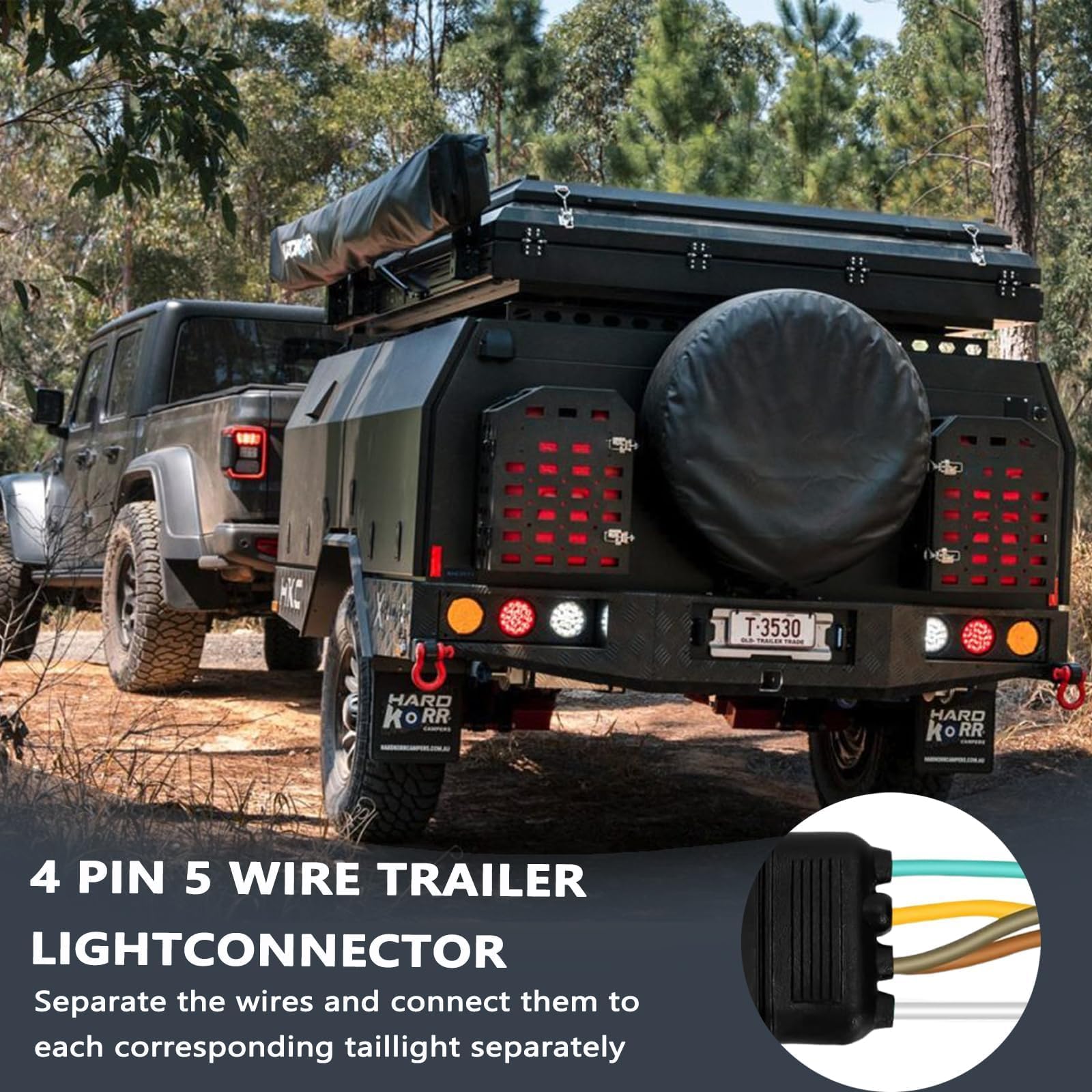 FZSFVAQ Y-shaped wiring harness aiding quick branching for trailers