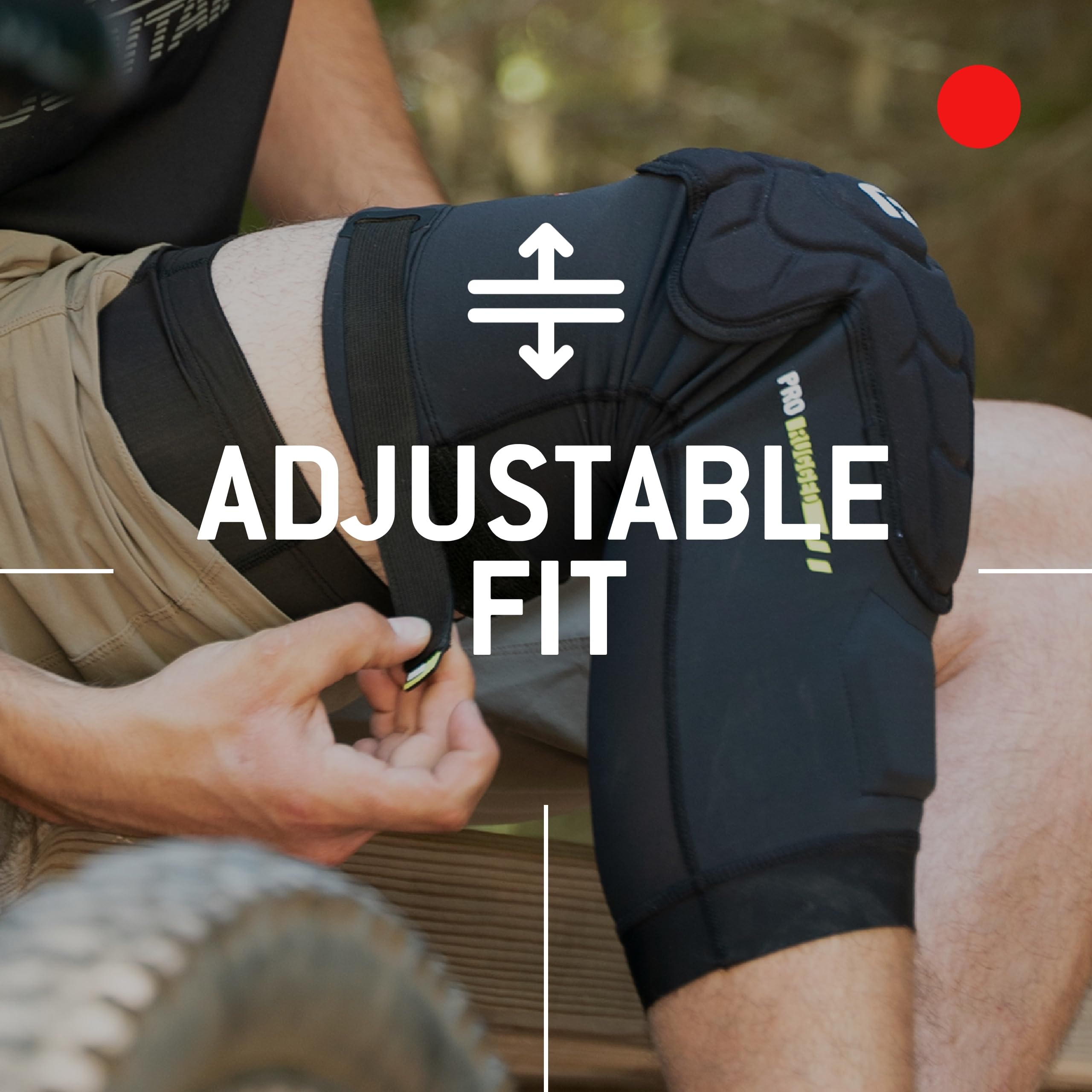 G-Form Pro-Rugged 2 knee guard with adjustable strap for secure fit