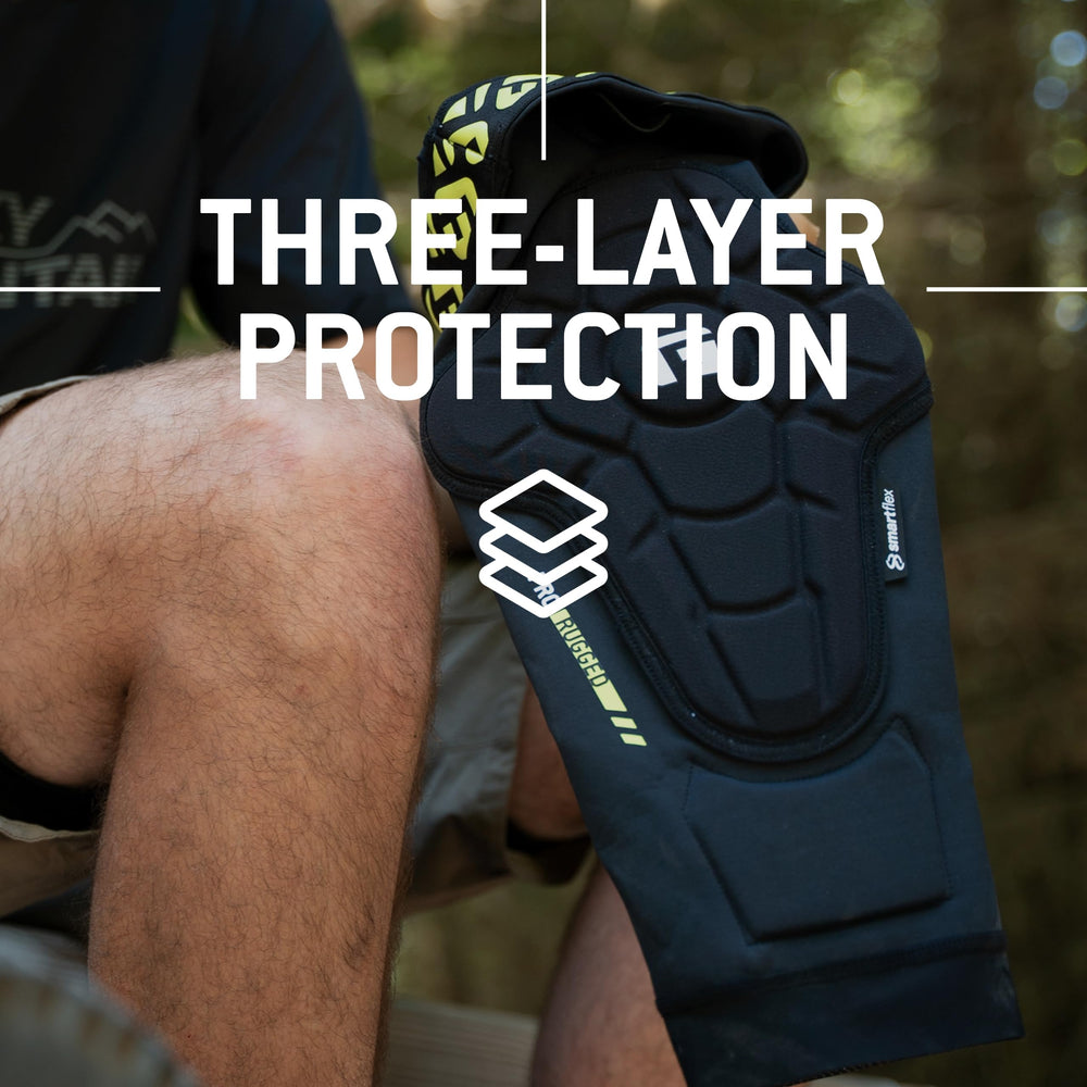 G-Form Pro-Rugged 2 knee guard with DuraTex outer layer protects gear