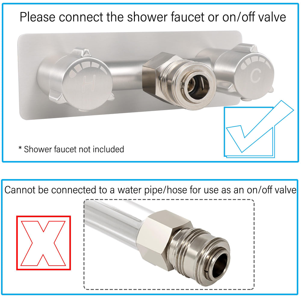 G-Sunny garden hose adapter with three quarters inch for outdoor water connections.