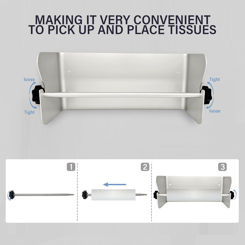 G-Sunny 12-inch length holds standard rolls for easy dispensing