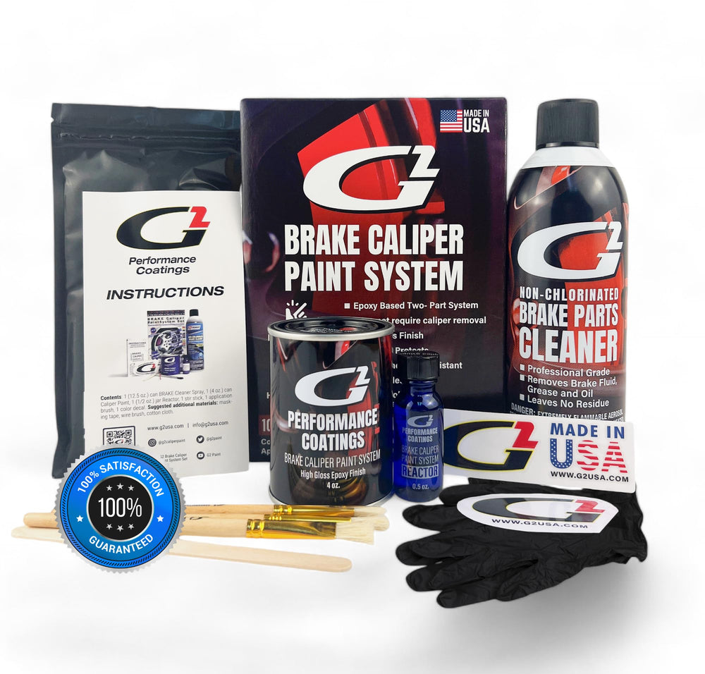 G2 blue gloss brake caliper paint kit delivers glossy finish with heat endurance